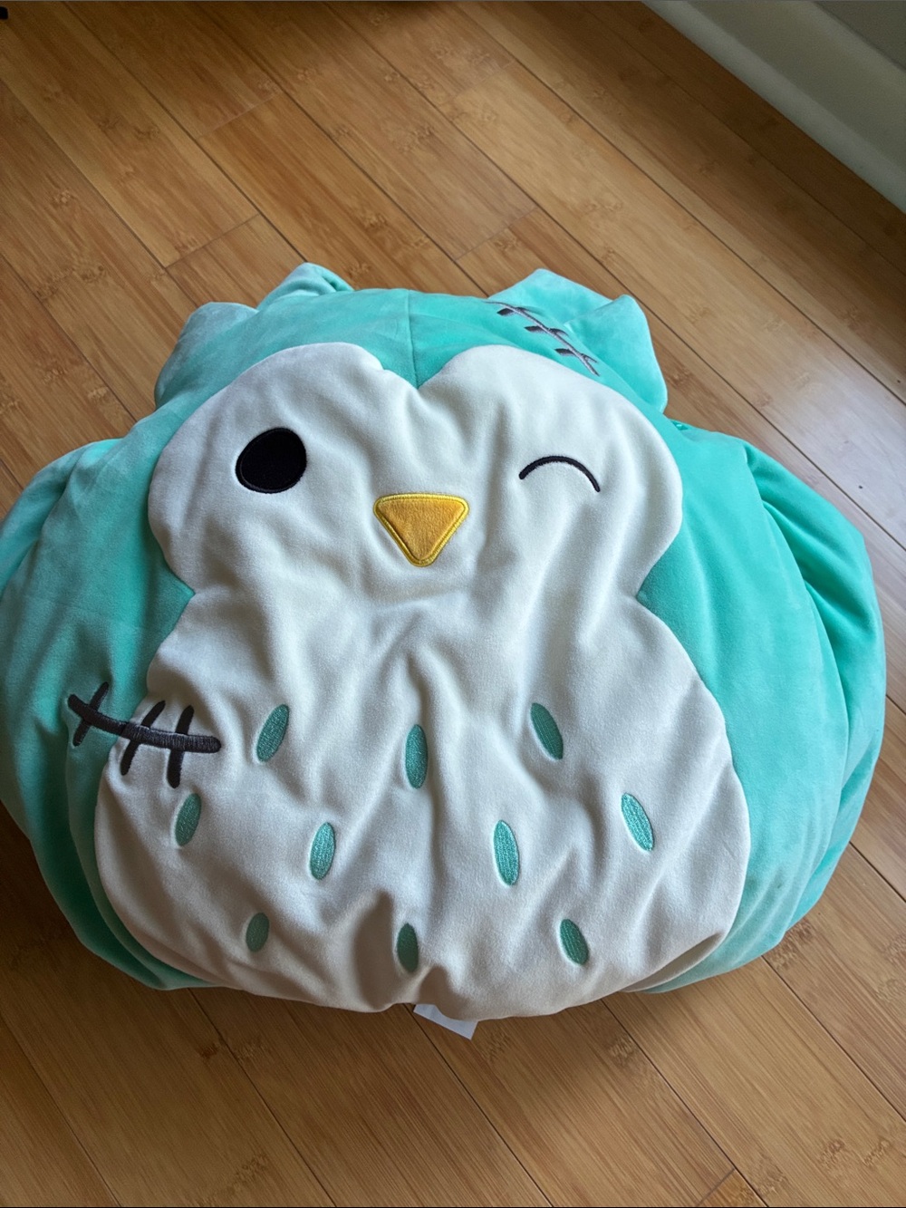 Squishmallows Winston the Frankenstein Owl in Stitches Halloween Costume Sz 6+